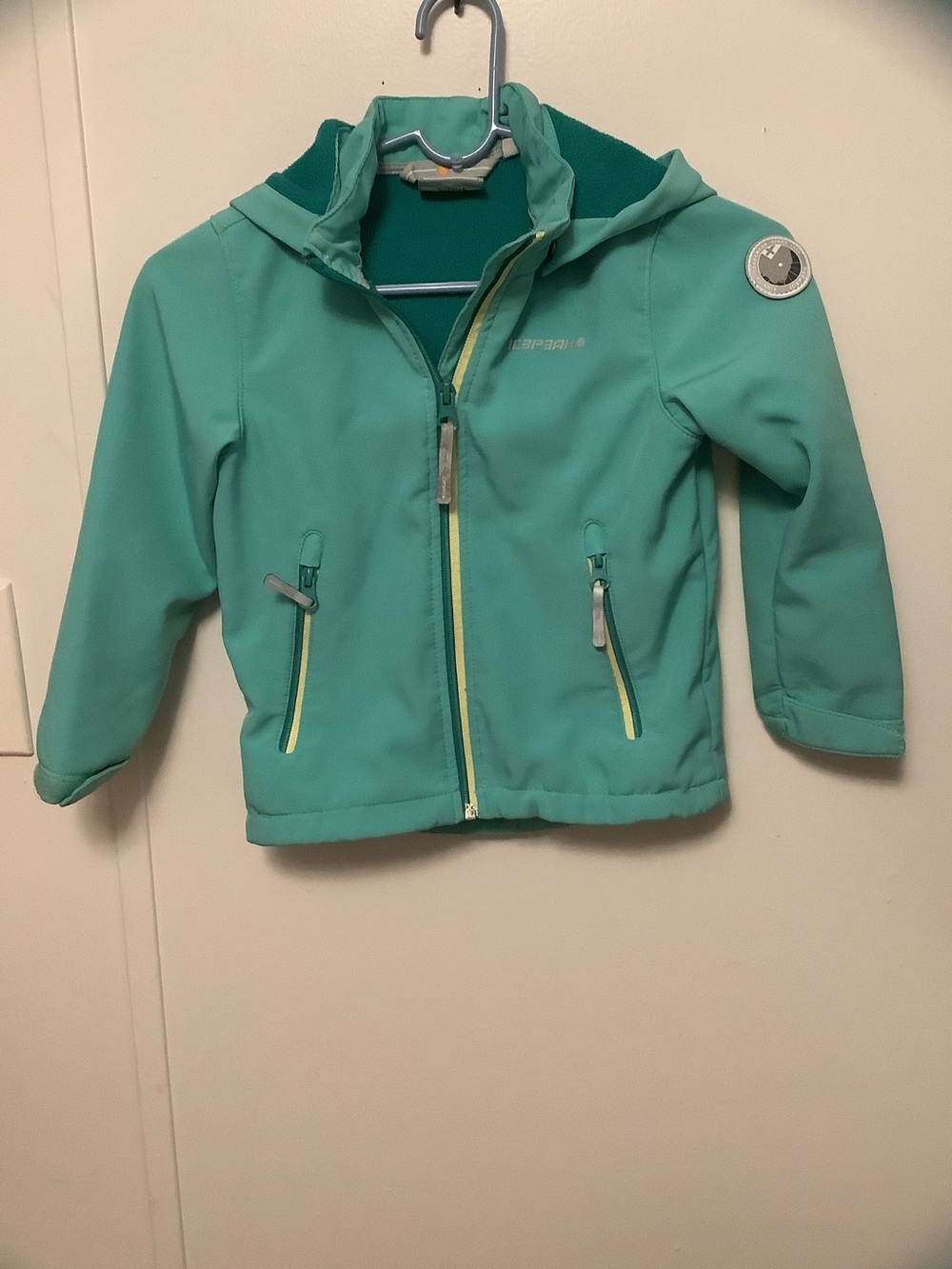 Mint Green Hooded Softshell Jacket